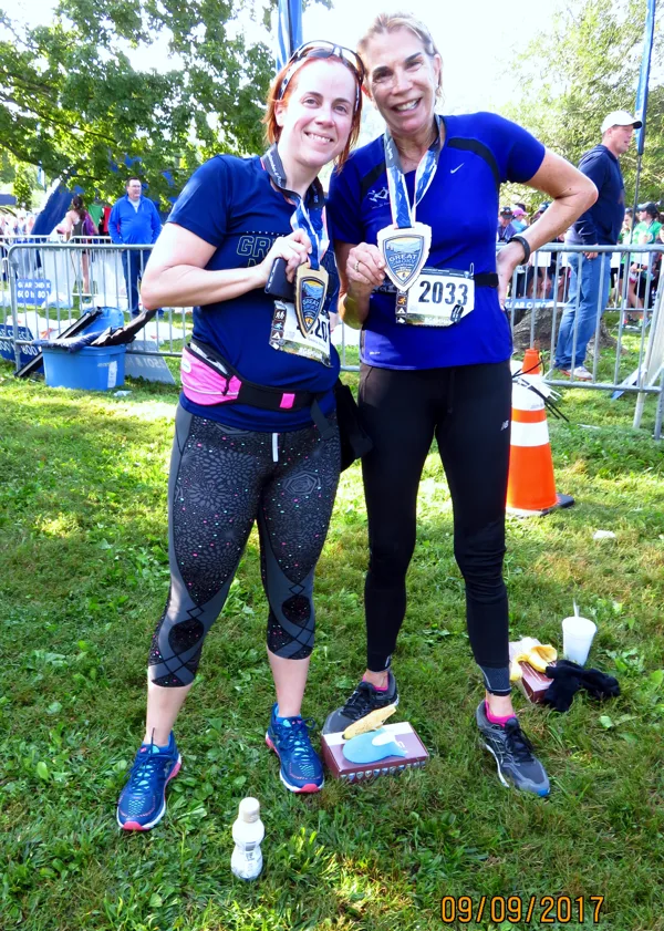 Geena & Lynn - Great Smoky Half Marathon - Sept 2017